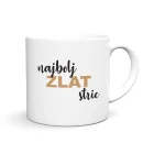 Zabavna in personalizirana skodelica z motivom, imenom in tiskom SUPER ATI