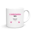 Zabavna in personalizirana skodelica z motivom, imenom in tiskom LJUBEZENSKI NAPOJ
